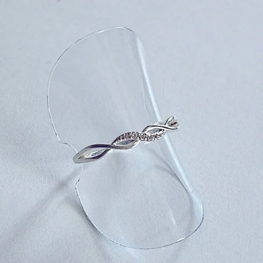 925 Sterling Silver Ring Accented with CZs